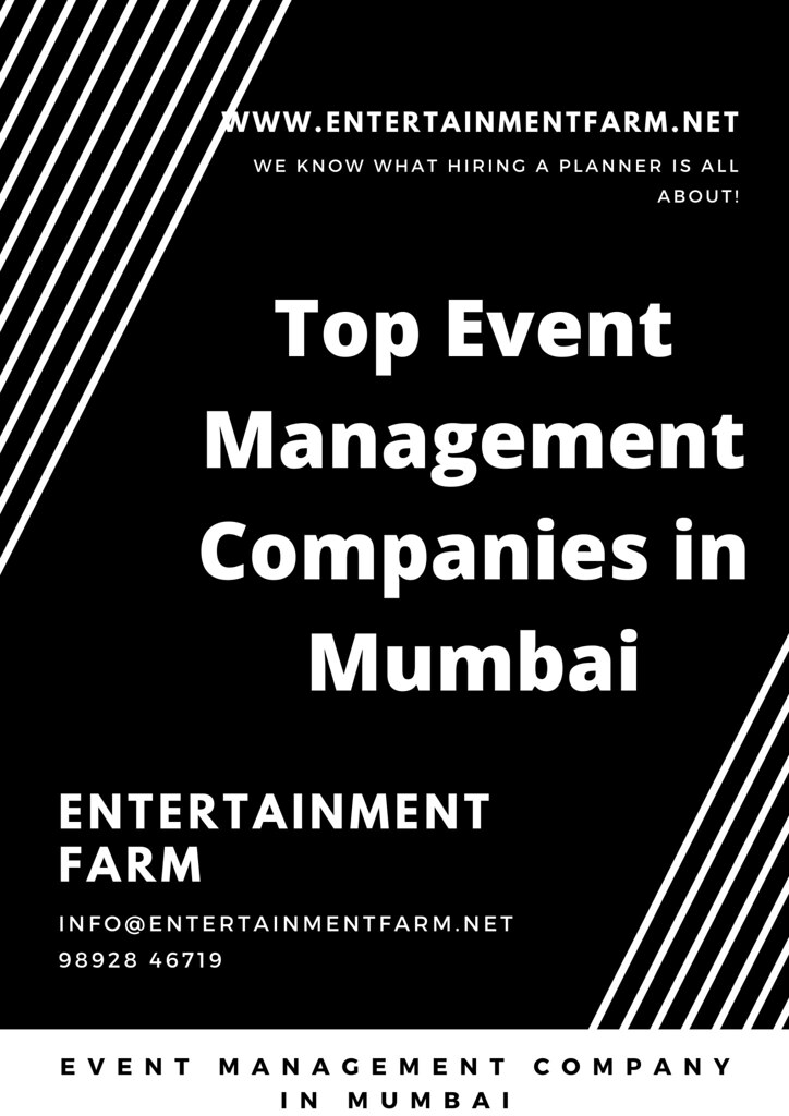 Top Event Management Companies in Mumbai entertainmentfarm… Flickr