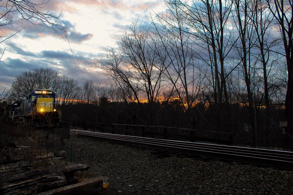 Sunset approach Dover NH train station gina denuzzio Flickr
