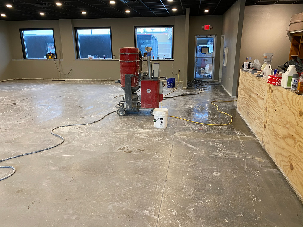 Restaurant Gets Polished Concrete Flooring Glossy Floors