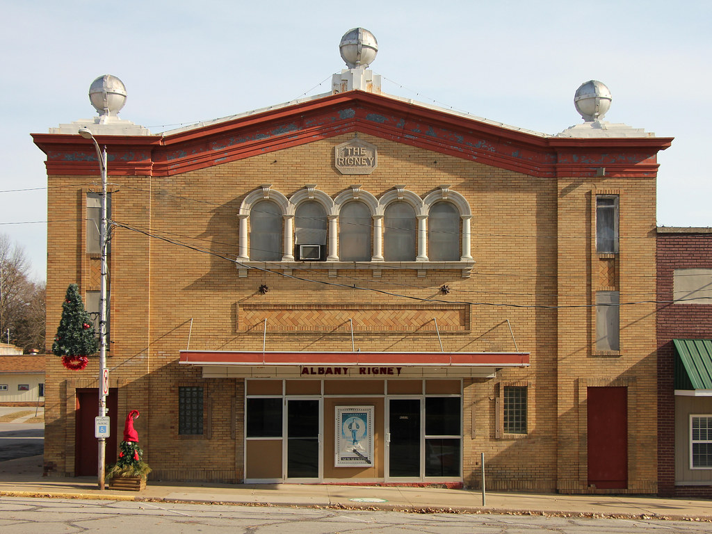 Rigney Theater Building Albany, MO Commissioned by local… Flickr