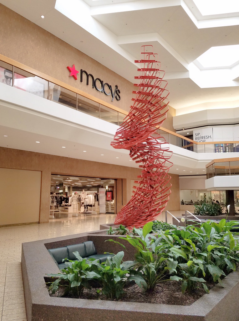 Untitled Arman sculpture at macy*s Court at Fairlane Town Center a