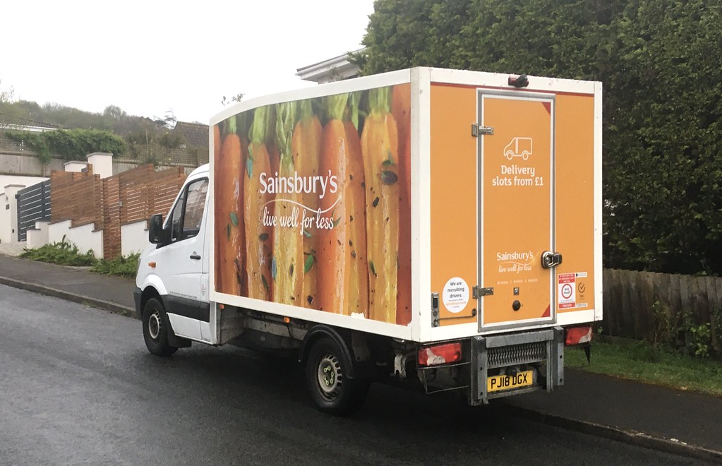 Sainsbury’s Delivery Service PJ18 DGX Delivery wagons seem… Flickr