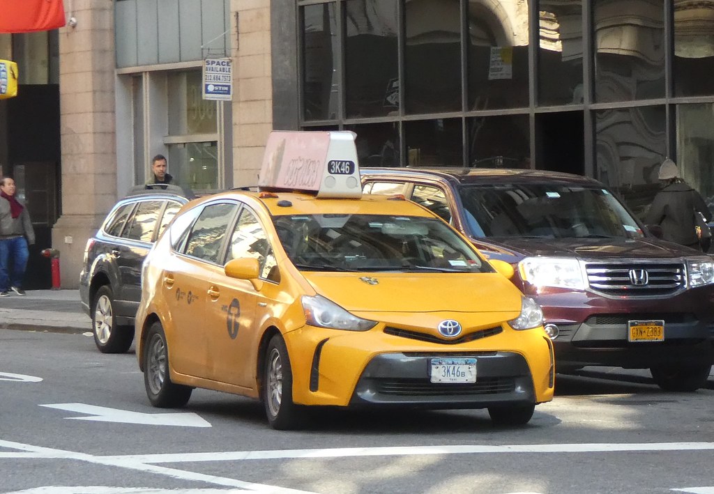 NYC Taxi Toyota Prius V rwcar4 Flickr
