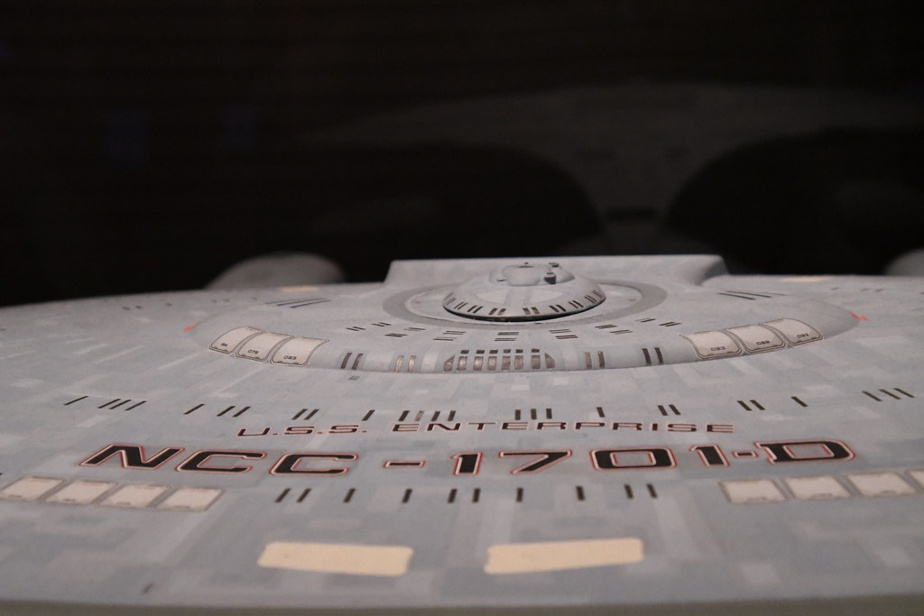 USS Enterprise star ship filming model Star Trek The Next Generation
