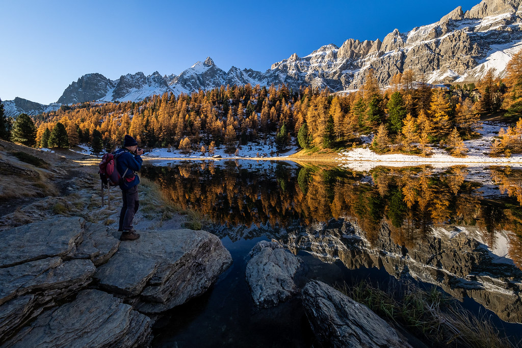 Photographe au lac Miroir (EXPLORED) Sylvain A. Flickr