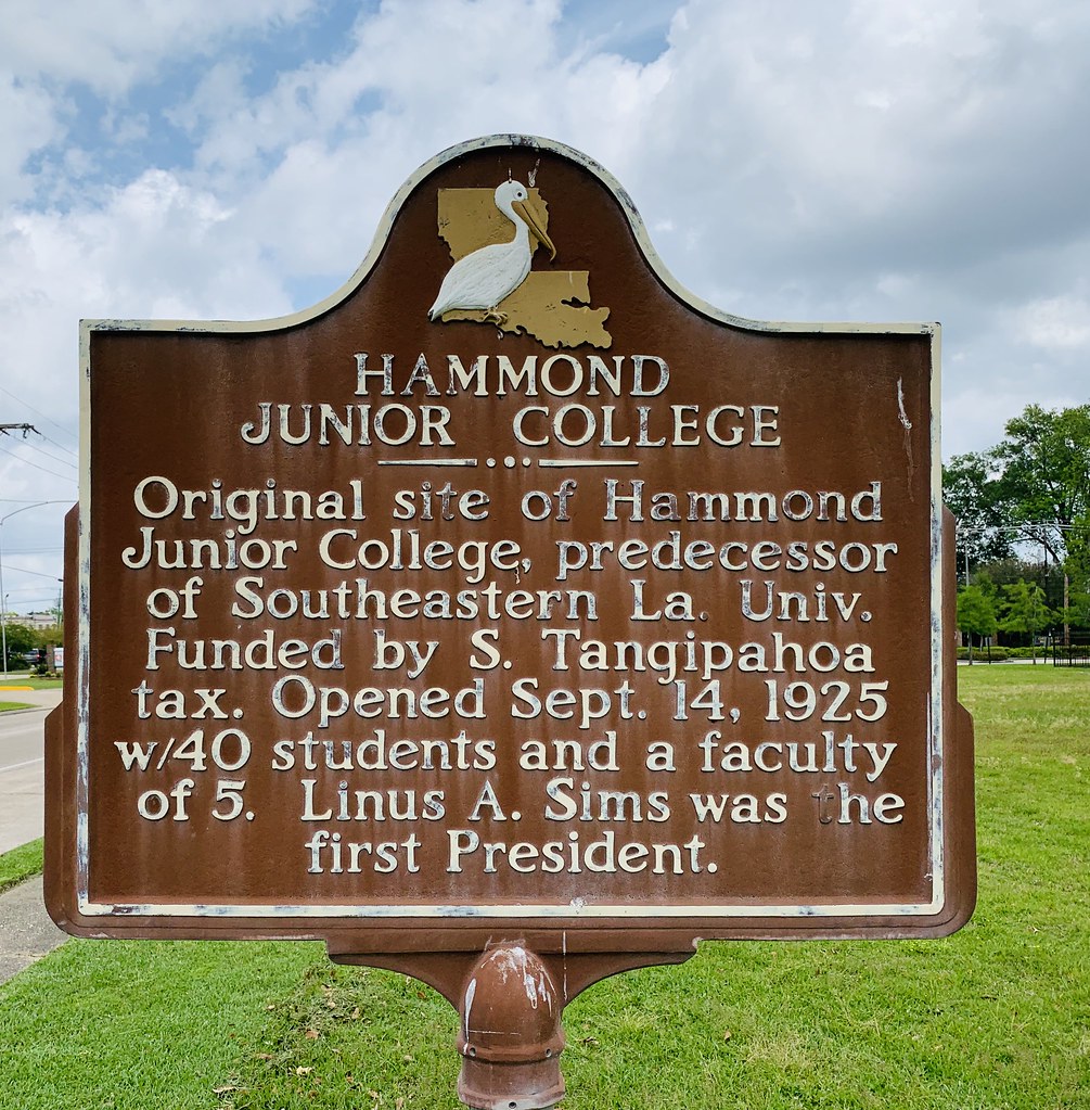Hammond Community College plaque Historical plaque in Hamm… Flickr