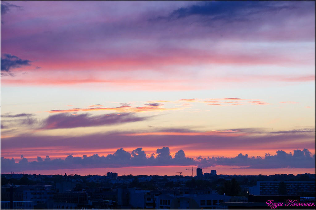 Coucher de soleil sur Bordeaux Ce soir le 18042020