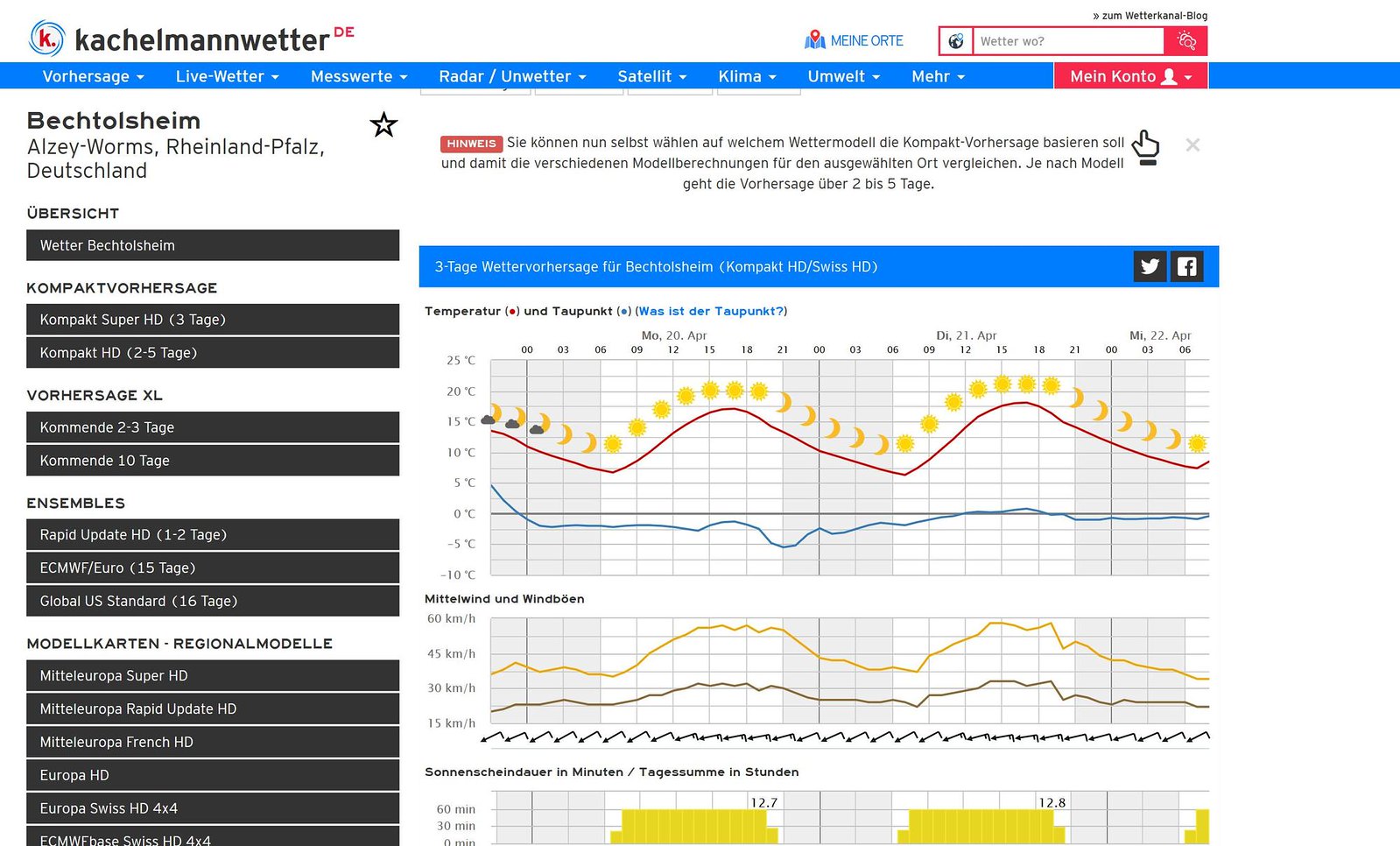Die besten WetterApps für Wanderer Der Entspannende