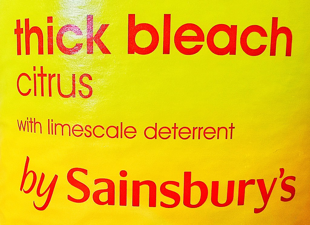 Nonintelligent Bleach! Part of the label on the bleach th… Flickr
