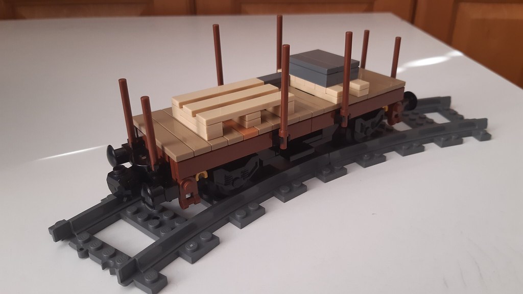 [MOC] Small flatbed carriage LEGO Train Tech Eurobricks Forums