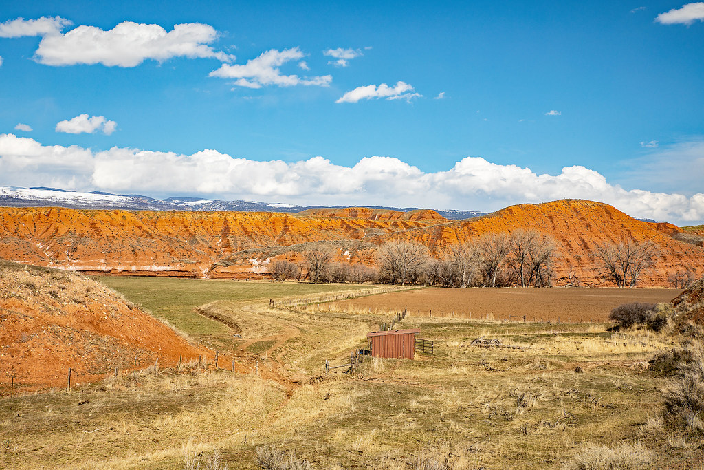 Red Hills Along the Nowood River near Ten Sleep, Wyoming Greg L