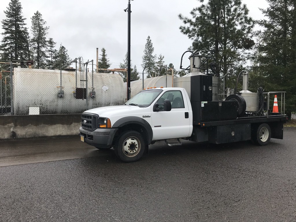 John Wagner doing bulk fuel testing in the Oregon Department