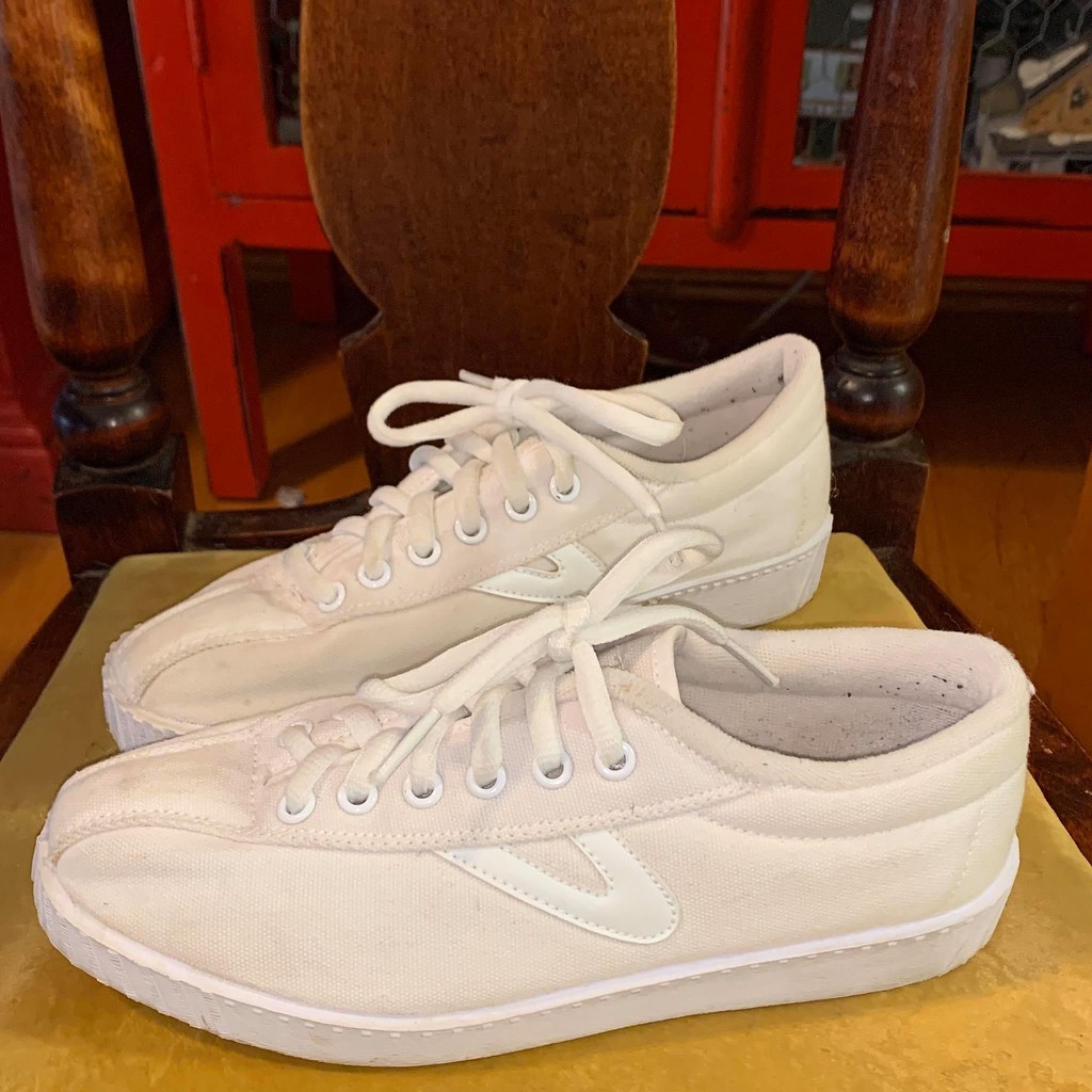 Vintage 80s Tretorn Running Tennis Shoes White Canvas Nyli… Flickr