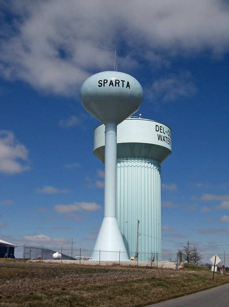 OH Sparta Water Tower Water tower in Sparta, Ohio. Flickr