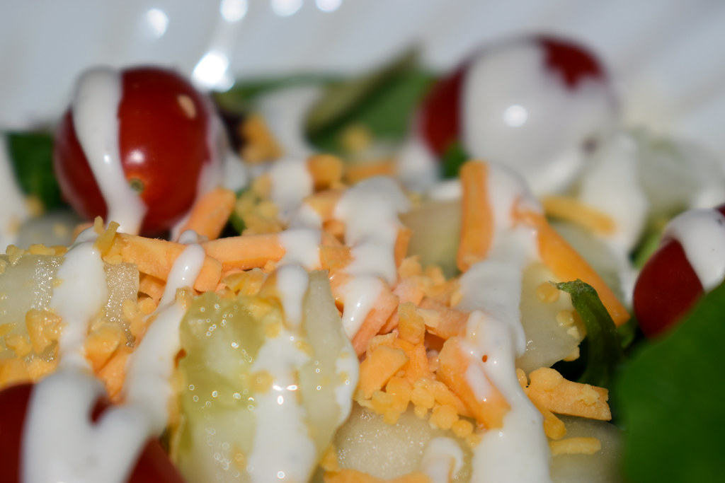 Salad Macro. My wife prepared garden salads to go with our… Flickr
