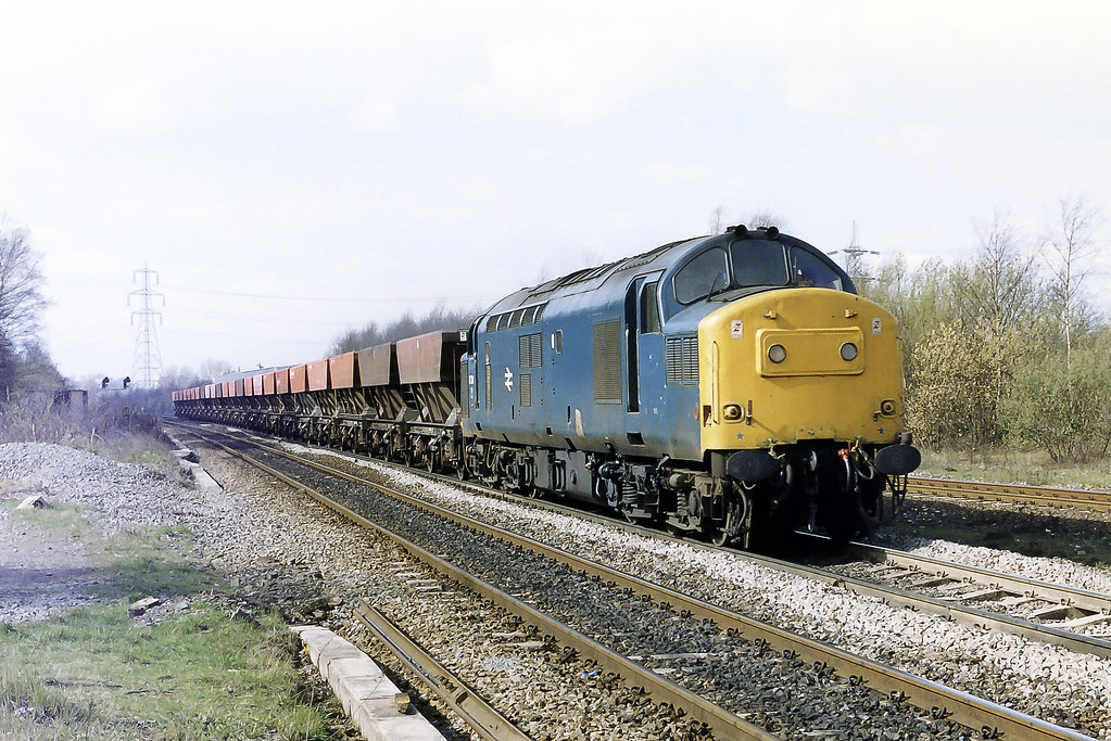 Print 146. 37214 passing Water Orton in April 1990 Flickr
