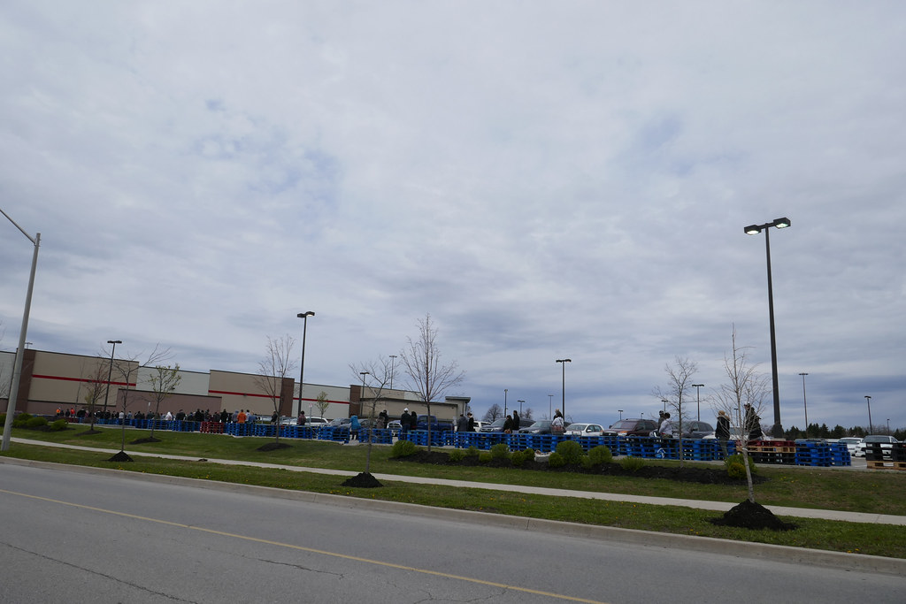 Long lineup Costco Ancaster Joe Flickr