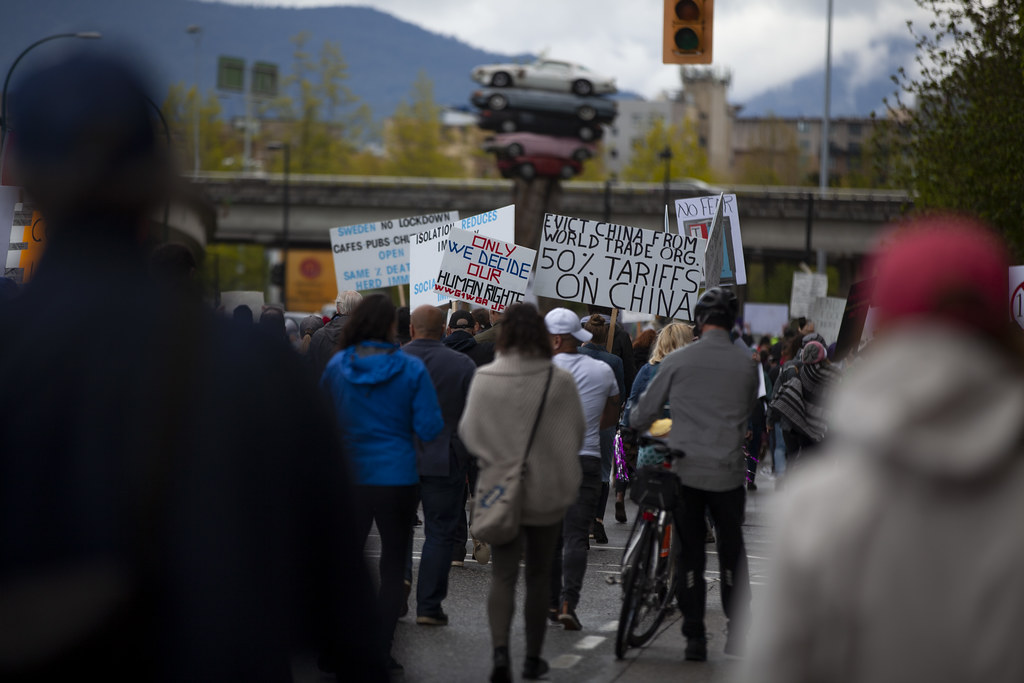 COVID19 AntiLockdown Protest in Vancouver, May 3rd 2020 Flickr