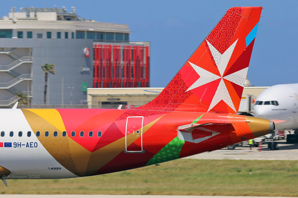 Air Malta 9HAEO tail Malta International Airport (MLA… Flickr