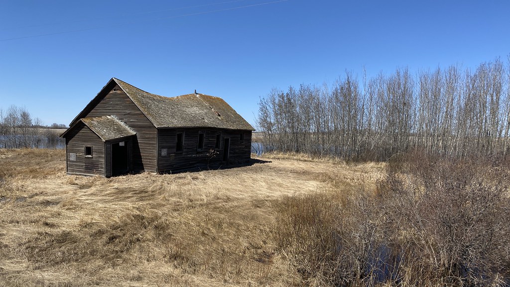 Abandoned community hall near Hairy Hill Alberta Jason Woodhead Flickr