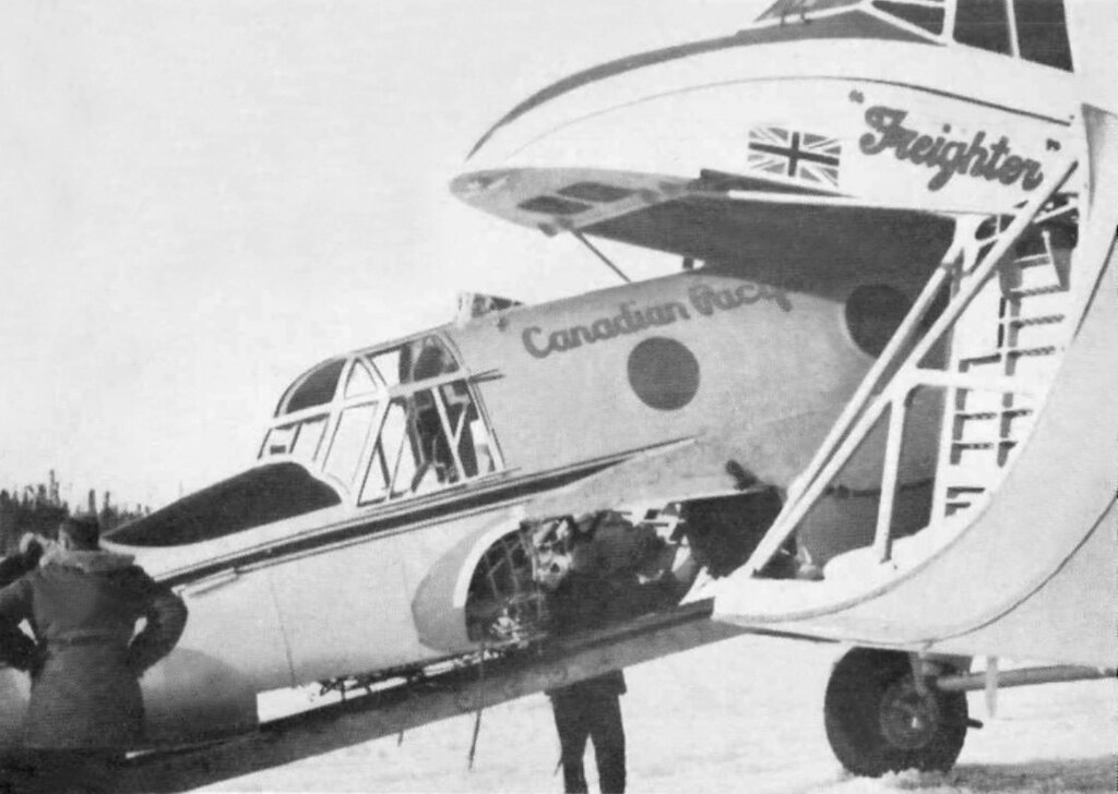 1948 At Baie Comeau a C.P.A. Bristol Freighter takes aboar… Flickr