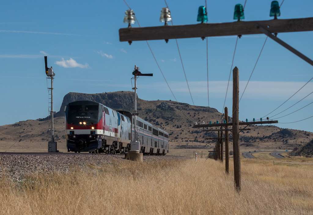 Vets at Wagon Mound Amtrak's "Salute the Veterans" unit le… Flickr
