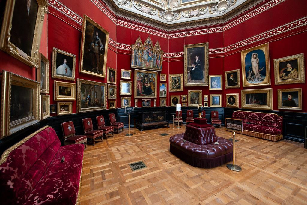 Salle de la Tribune, musée Condé, château de Chantilly Flickr
