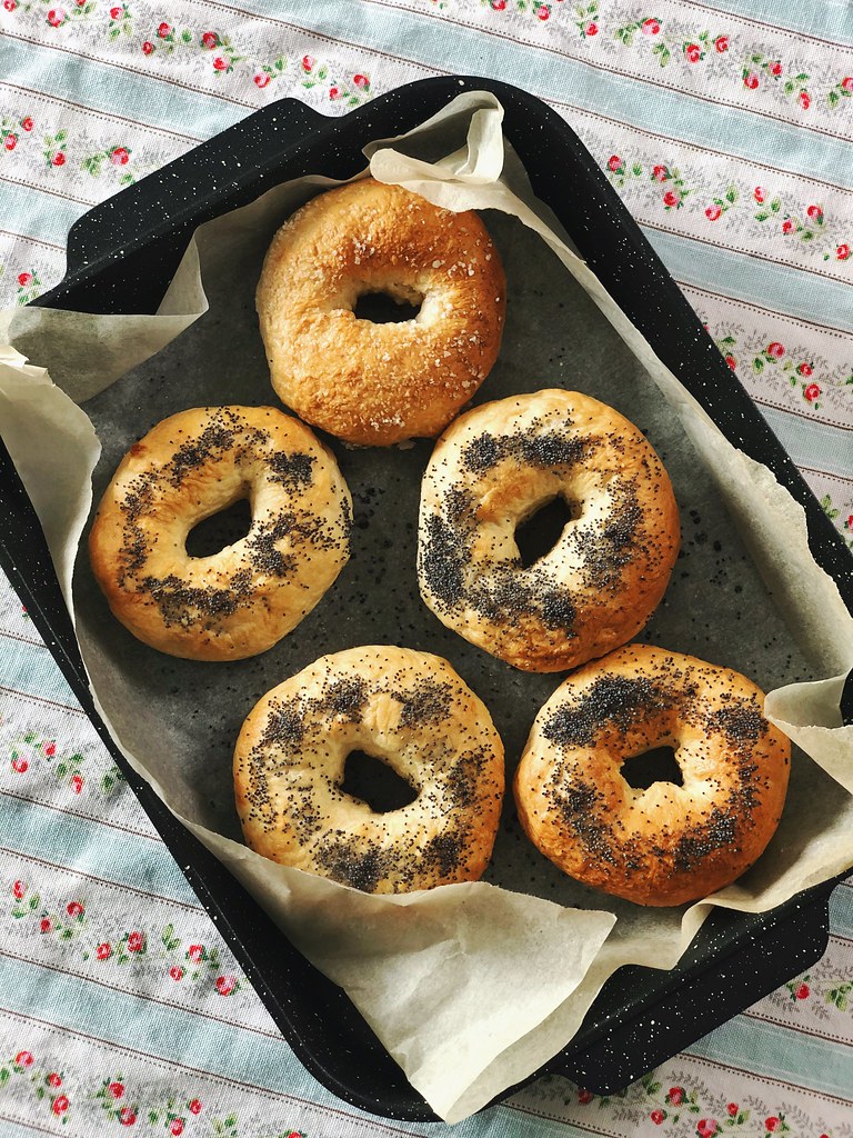 Homemade Bagels With Fresh Yeast Prettygreentea