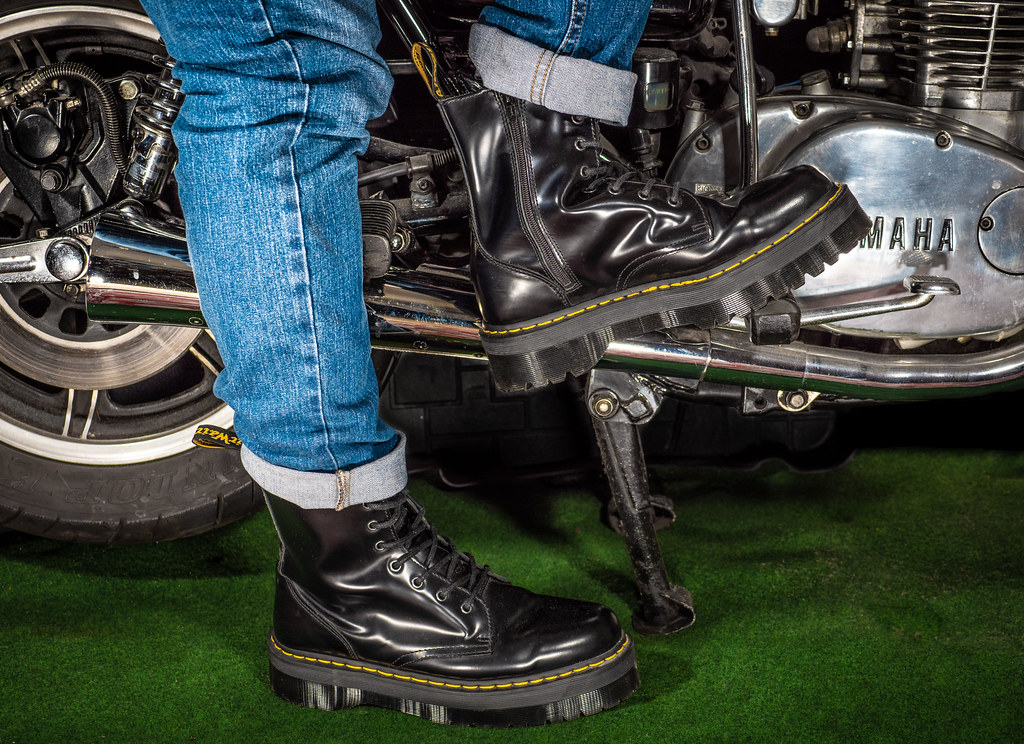 Dr Martens Jadon, and the motorcycle. . . OLYMPUS DIGITAL … Flickr