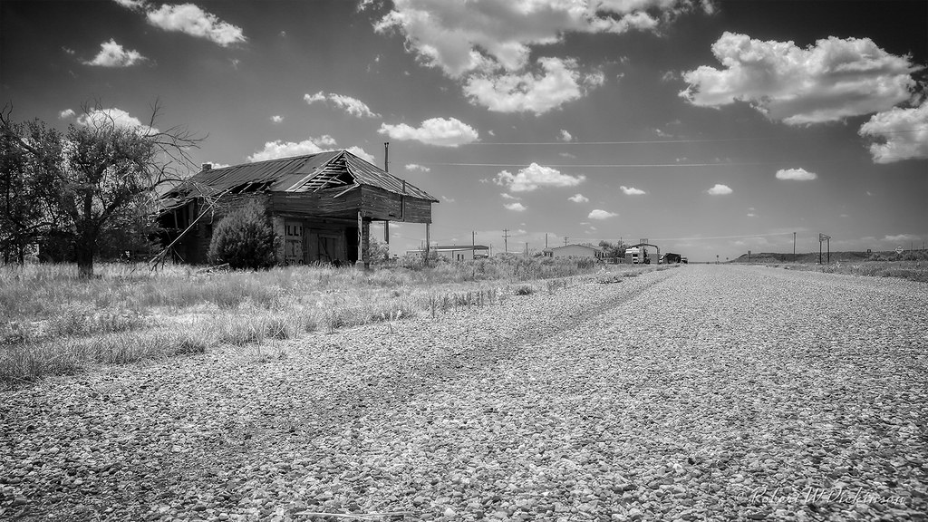Partially Collapsed Gas Station on Route 66 in Newkirk, Ne… Flickr