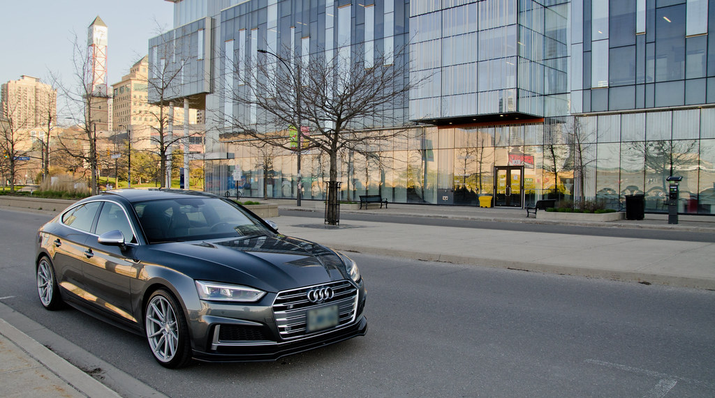 Audi S5 3 2018 Audi S5 Sportback, Daytona Grey, mostly sto… Flickr