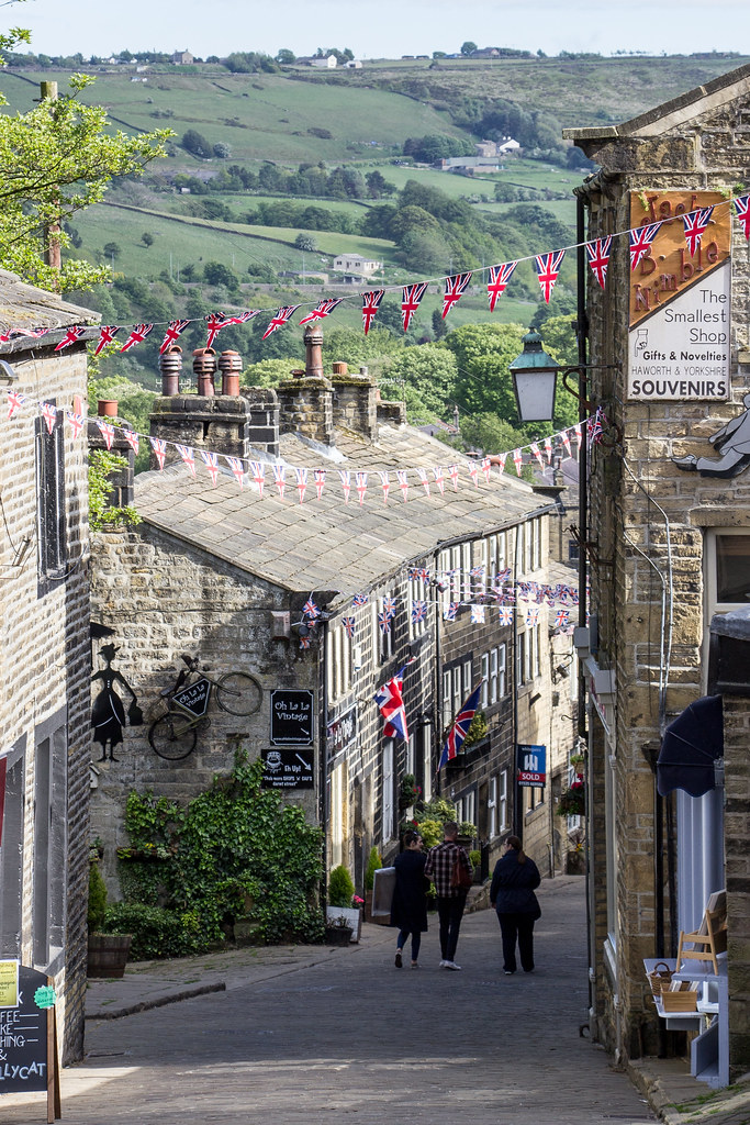 Main Street, Haworth, England Lined with grade II listed h… Flickr