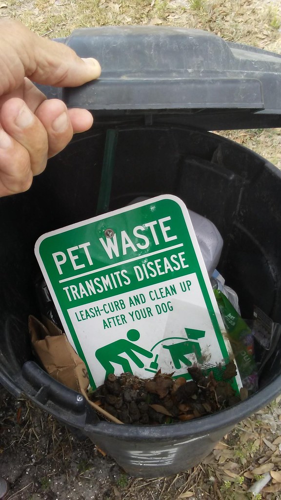 Pet Waste Clean up after your pet. Why does signs have to … Flickr