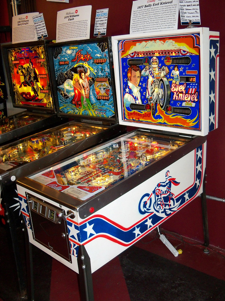 NJ Asbury Park Evel Knievel Evel Knievel pinball machine… Flickr