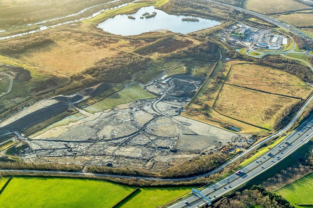 Skelton Gate Junction 45, M1 M/way services completed, 1800 houses