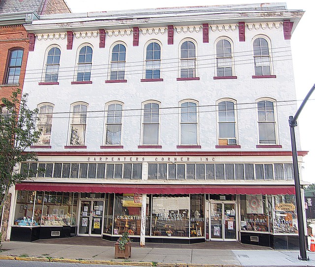 Titusville Pennsylvania Town Square and Carpenters Corner on