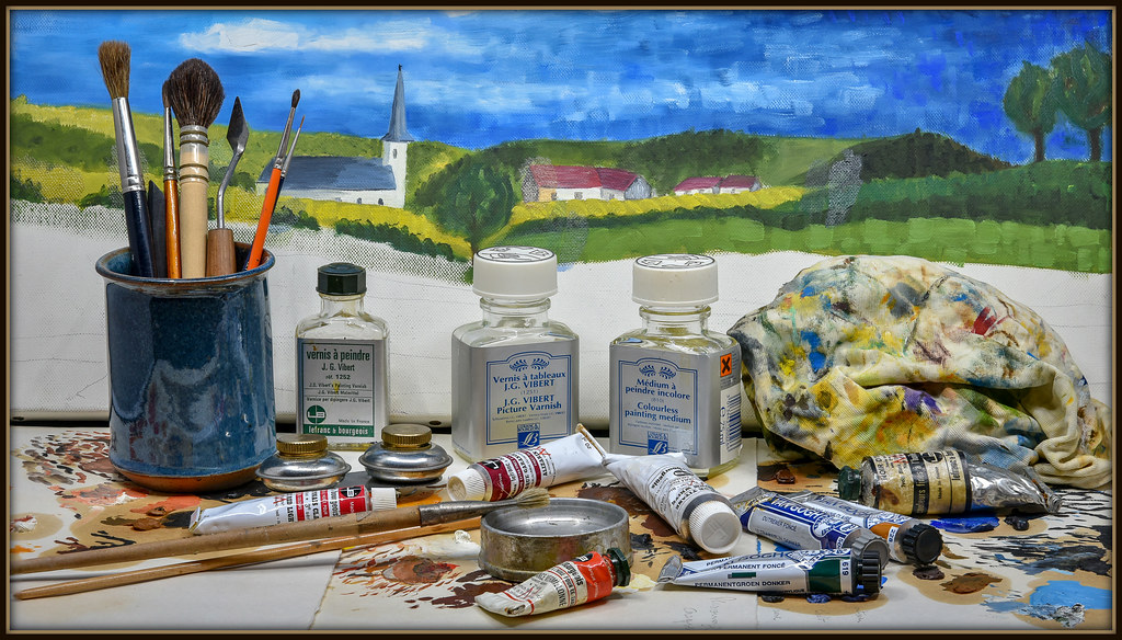 oil painting is not difficult !! Dominique Watbled Flickr