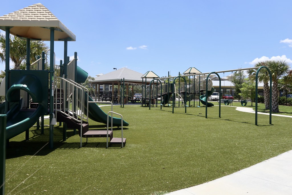 Photo Gallery Featuring Playground Grass Installations