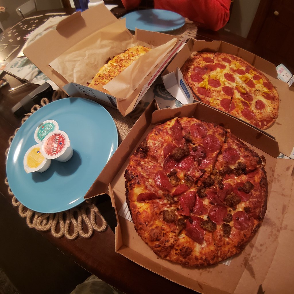 Domino’s Pizza party! T+G