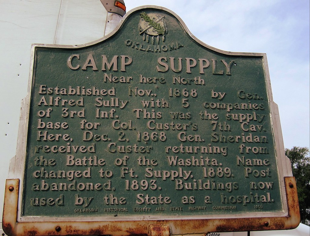 "Camp Supply" Historic Marker Fort Supply, Oklahoma Flickr