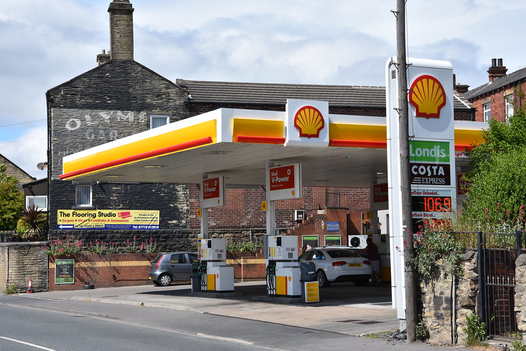 Shell, Walkley Lane Heckmondwike West Yorkshire 2020. Flickr