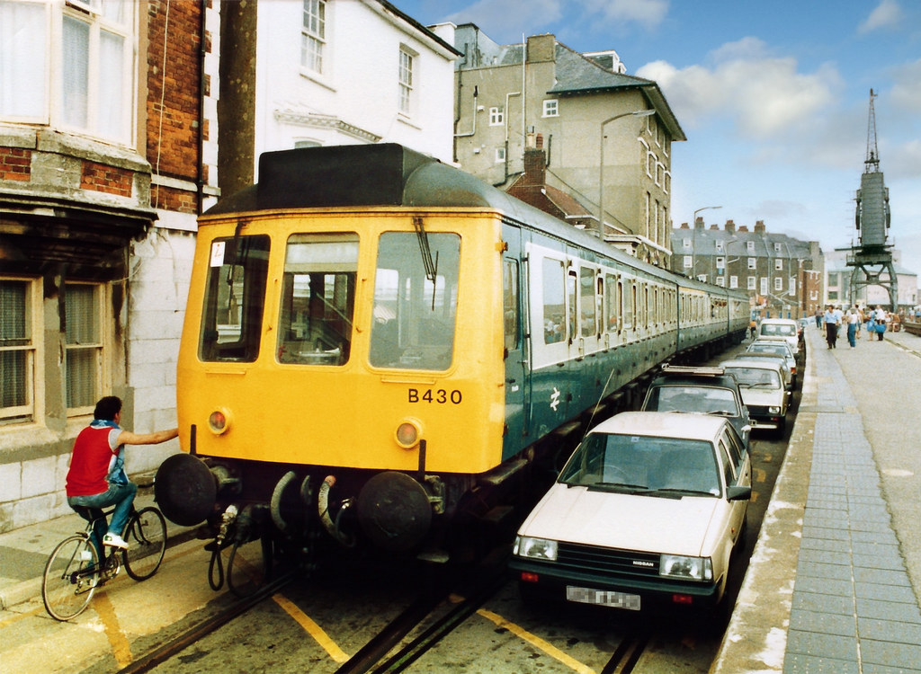 There's a Train Going Up the Street The Weymouth Harbour T… Flickr