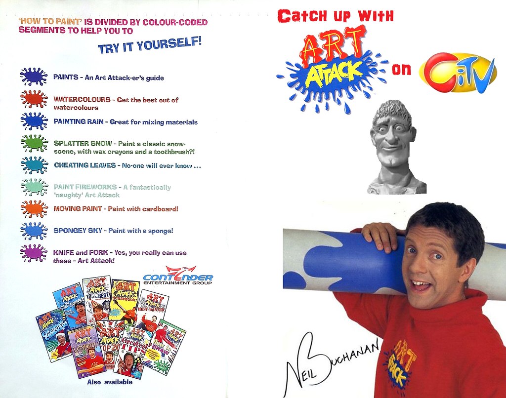 Art Attack How to Paint (BNK11098) Inside UK VHS Cover Flickr