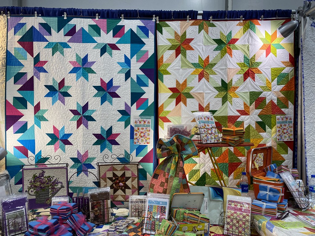 Confetti Star quilt pattern by Material Girlfriendshttps/… Flickr