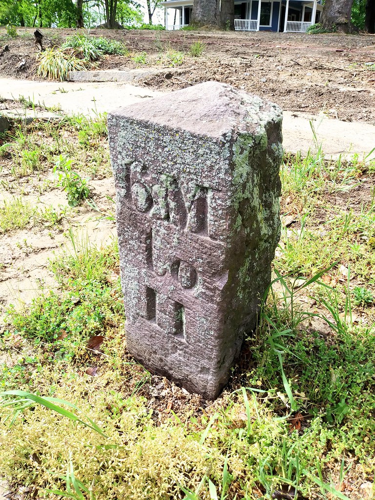Mile Marker Mill Street Vincentown A stone mile marker alo… Flickr