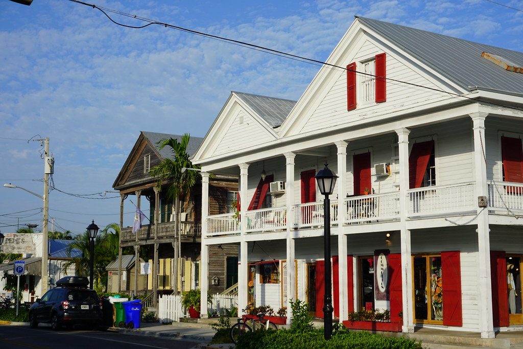 Old Waterfront Buildings on Caroline Street, Key West Flickr