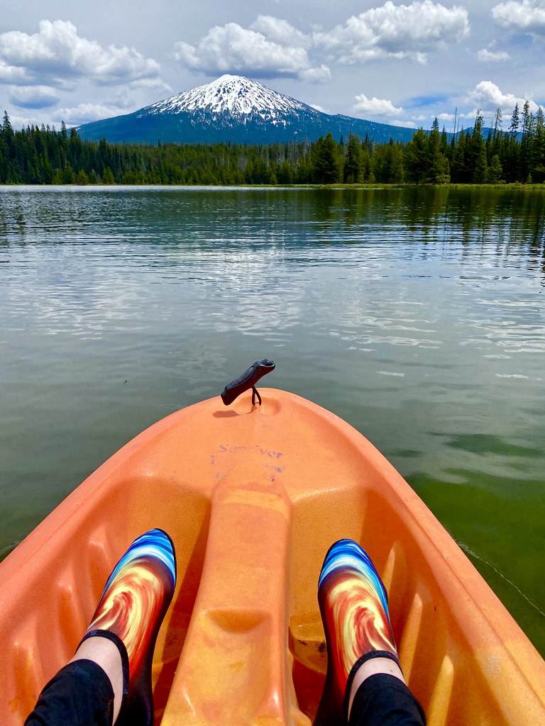 Crazy Water Socks, Kayak, Hosmer Lake & Mt. Bachelor Flickr