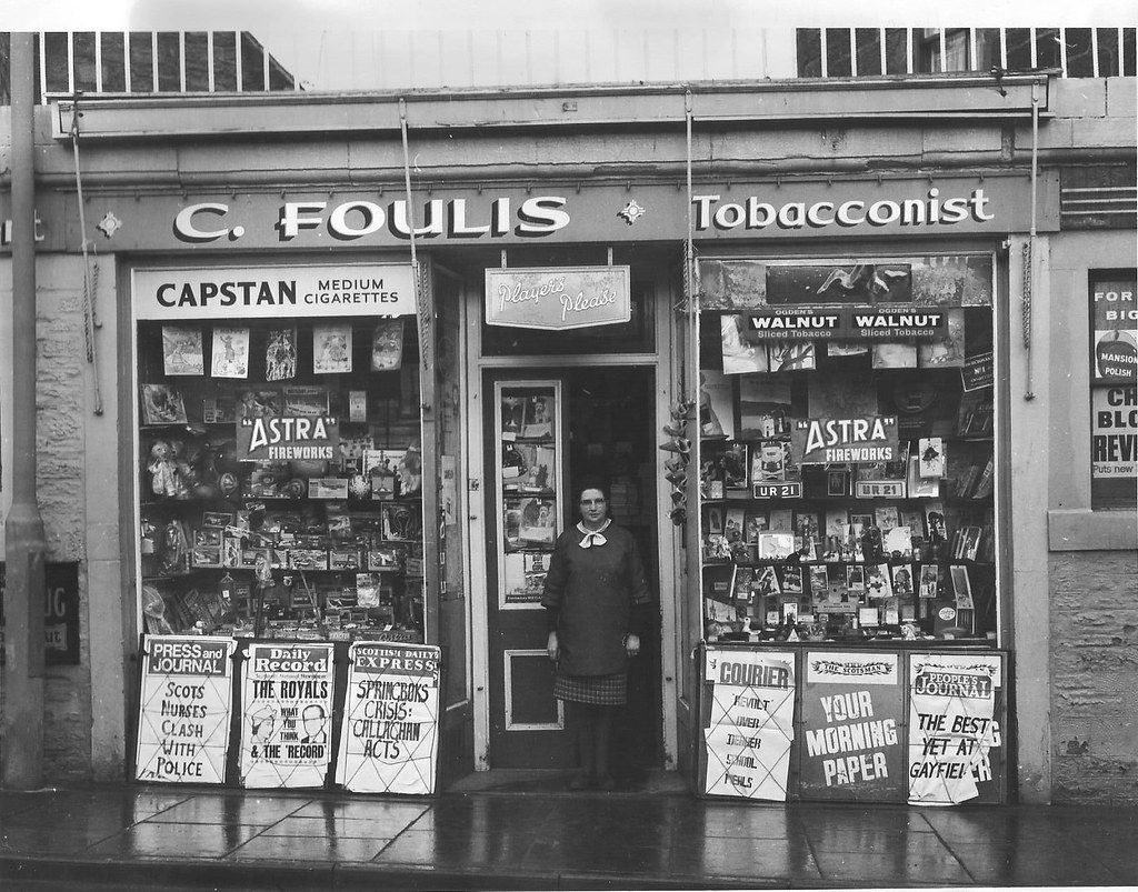 1969 Foulis newsagent Photographed in 1969, C. Foulis, new… Flickr