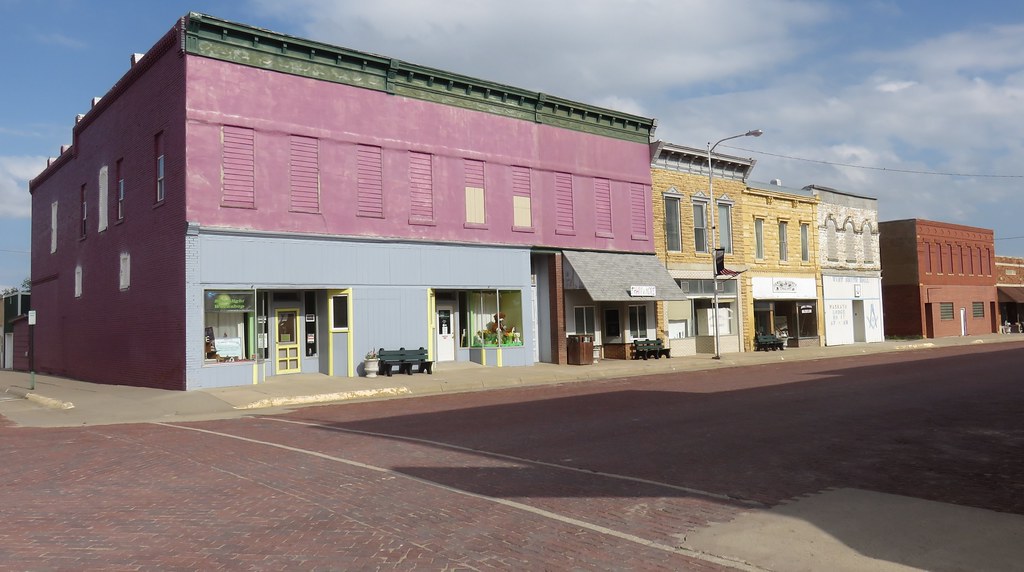 Storefront Block (Mankato, Kansas) Mankato is located in n… Flickr