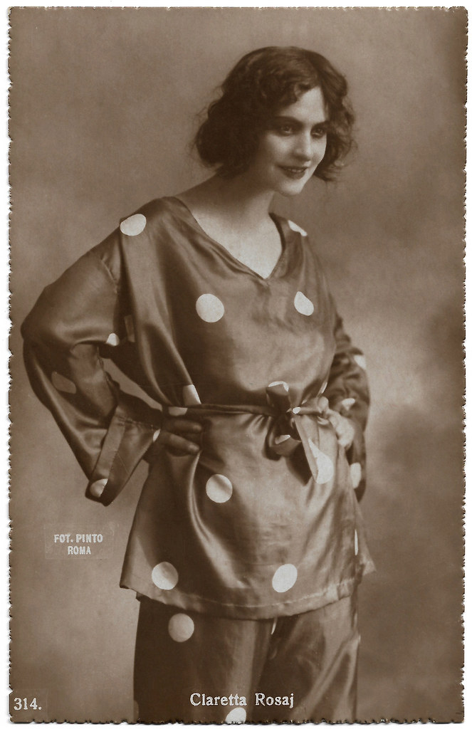 Claretta Rosaj Italian postcard. Photo by Pinto. Ed. A